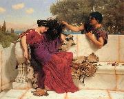John William Godward The Old, Old Story Germany oil painting artist